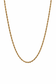 Collana catena corda in acciaio - 3 mm - oro