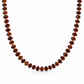 Collana con rondelle in occhio di tigre e perline in acciaio dorato