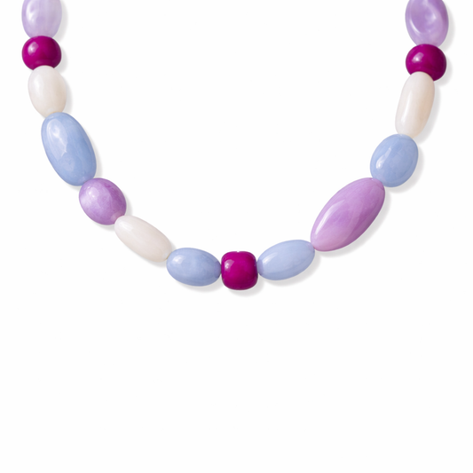 Collana in resina colorata