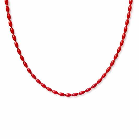 Collana risina in pasta di corallo