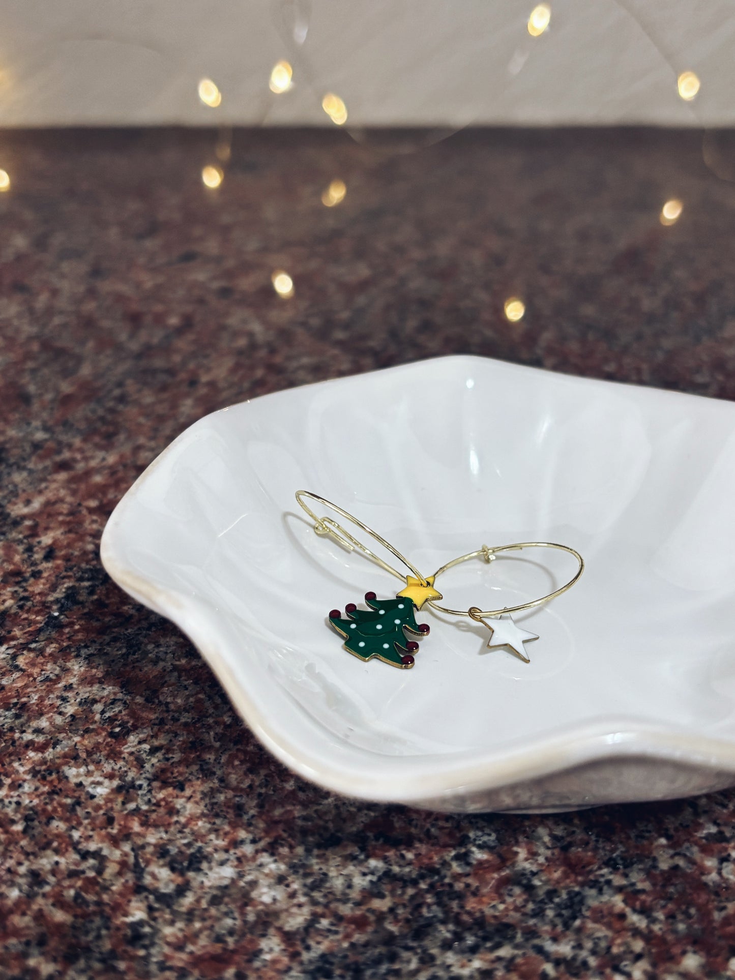 Orecchini natalizi in acciaio