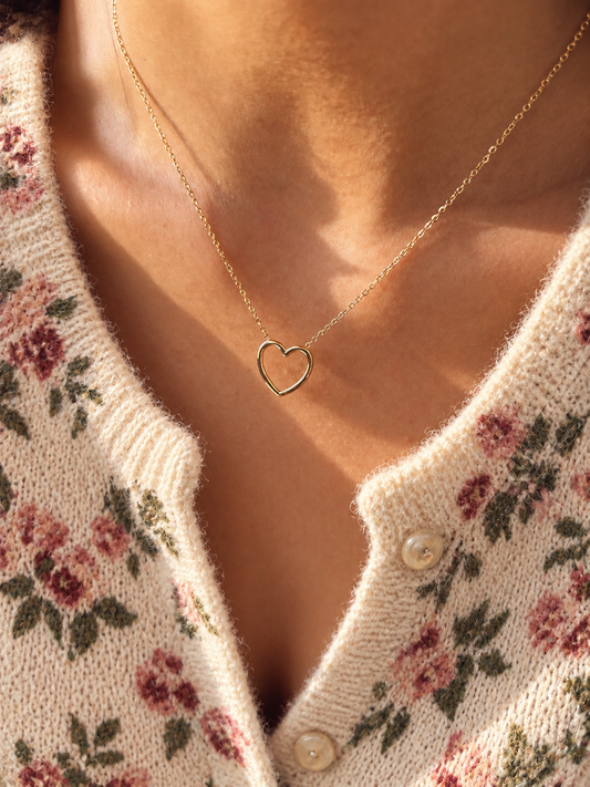 Collana in acciaio con cuore