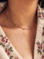 Collana con perline in acciaio