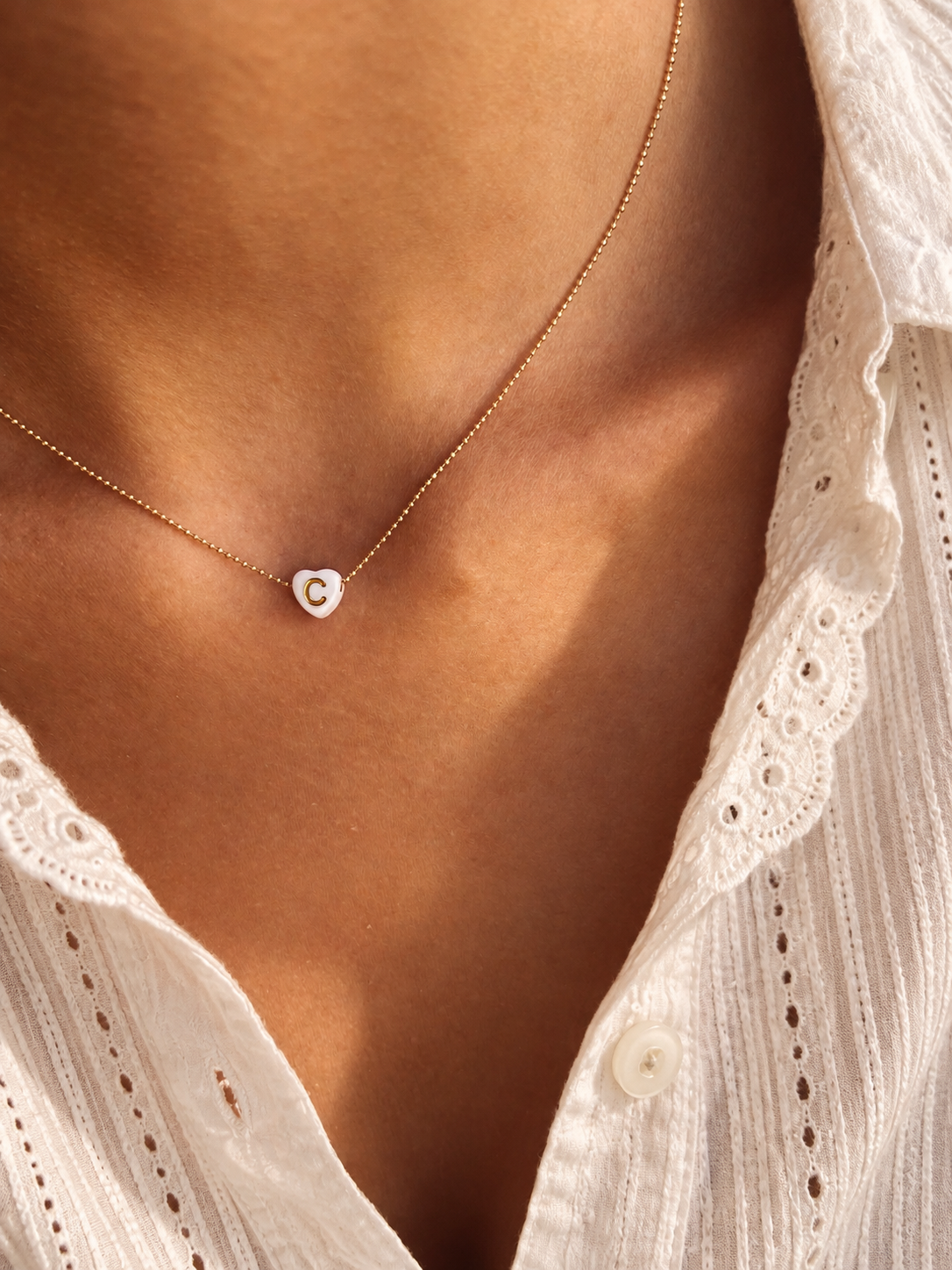 Collana in argento 925 con iniziale