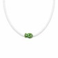 Collana con perline in vetro e pesce in ceramica