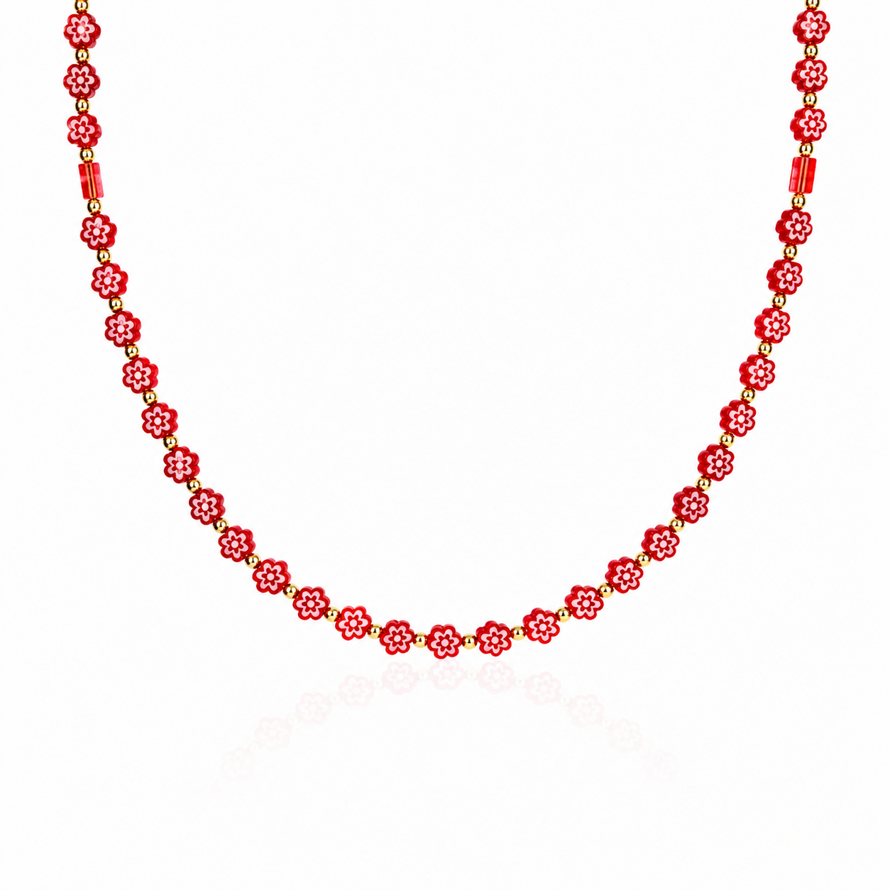 Collana con margherite in vetro di Murano - nuovi colori