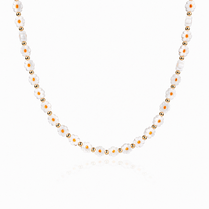 Collana con margherite in vetro di Murano