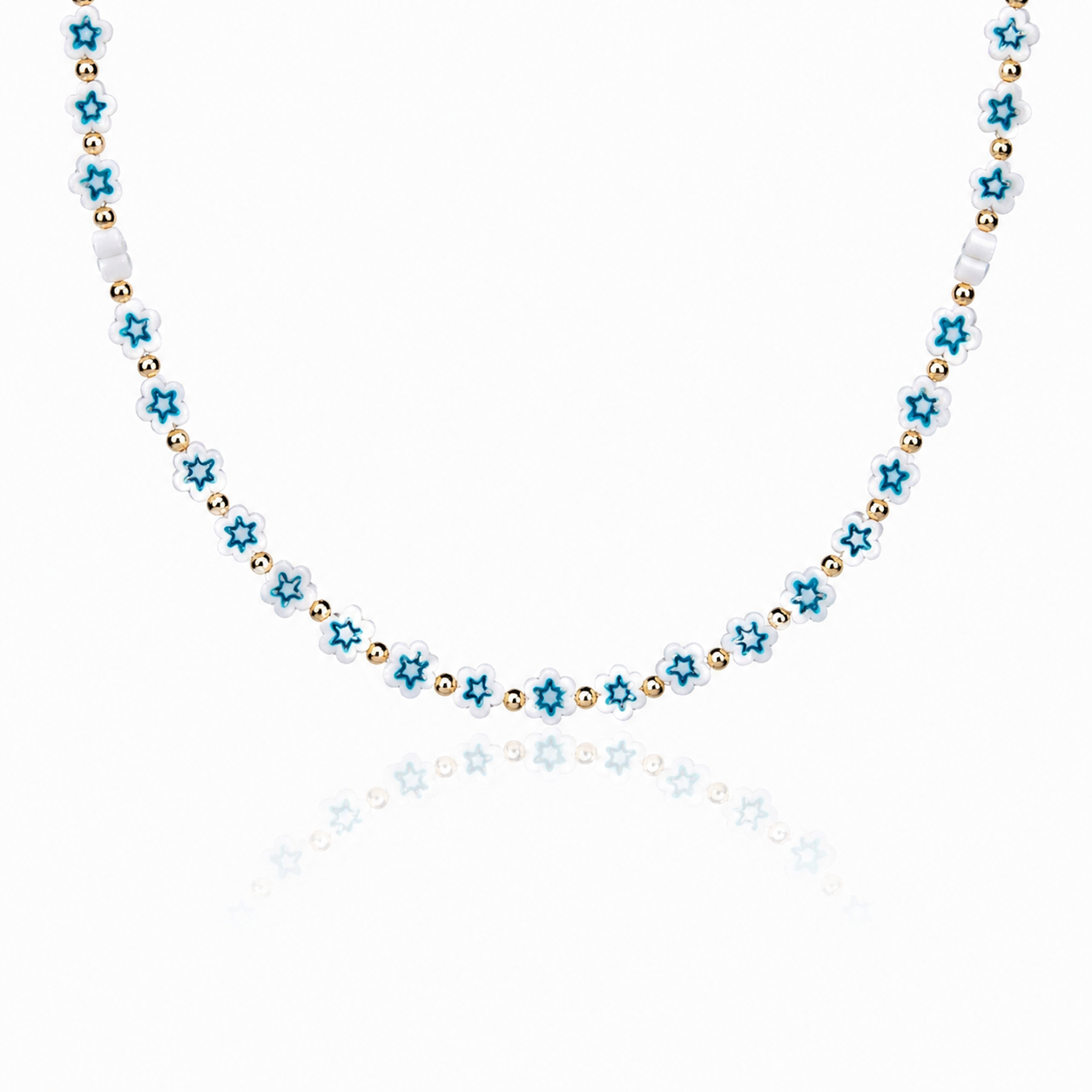 Collana con margherite in vetro di Murano - nuovi colori