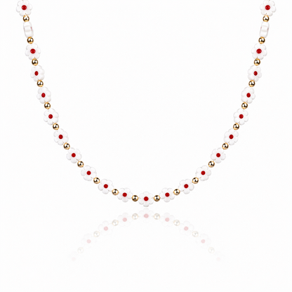 Collana con margherite in vetro di Murano - nuovi colori