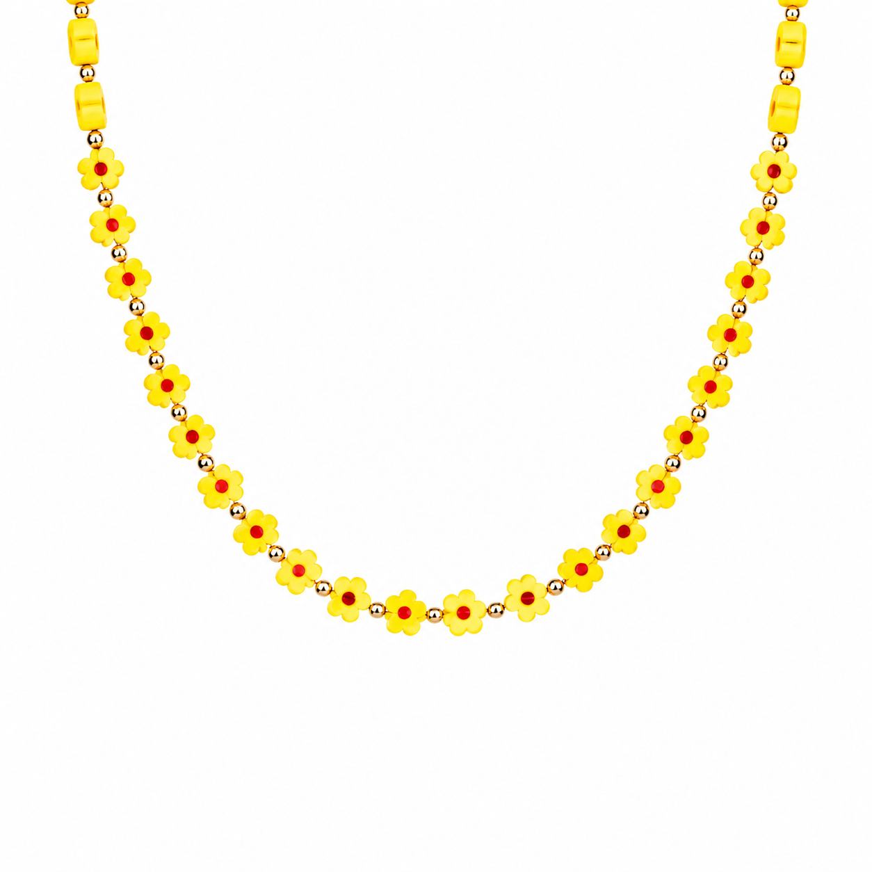 Collana con margherite in vetro di Murano - nuovi colori