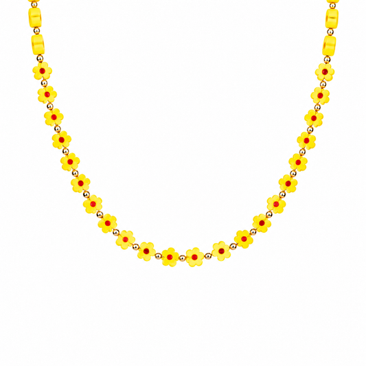 Collana con margherite in vetro di Murano - nuovi colori