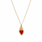 Collana in acciaio con cuore sacro