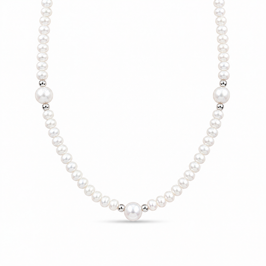 Collana con perle naturali