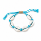 Bracciale in corda e conchiglie naturali