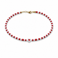 Bracciali con perline in vetro e cuore centrale