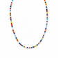 Collana con perline in vetro multicolor