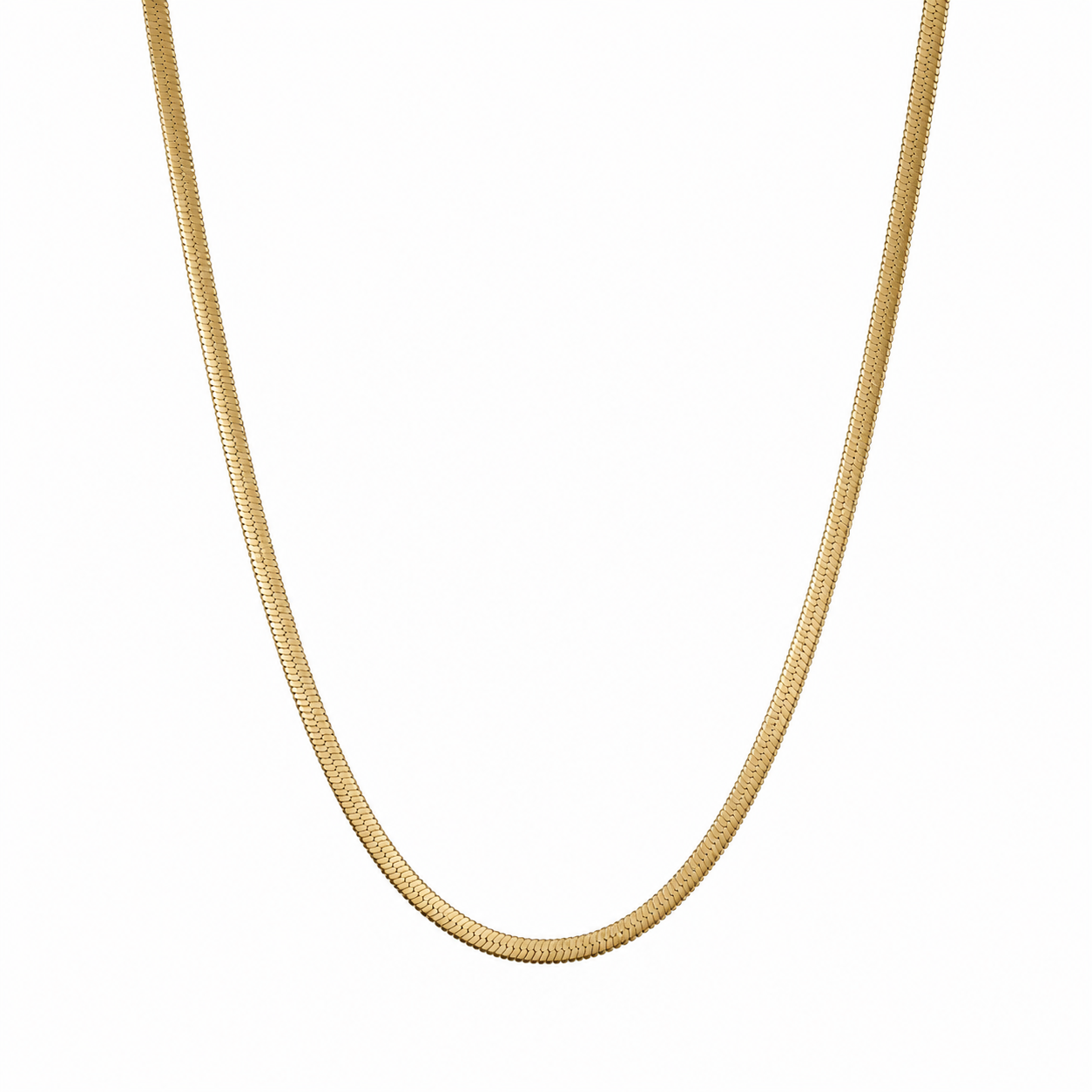 Collana snake in acciaio dorato