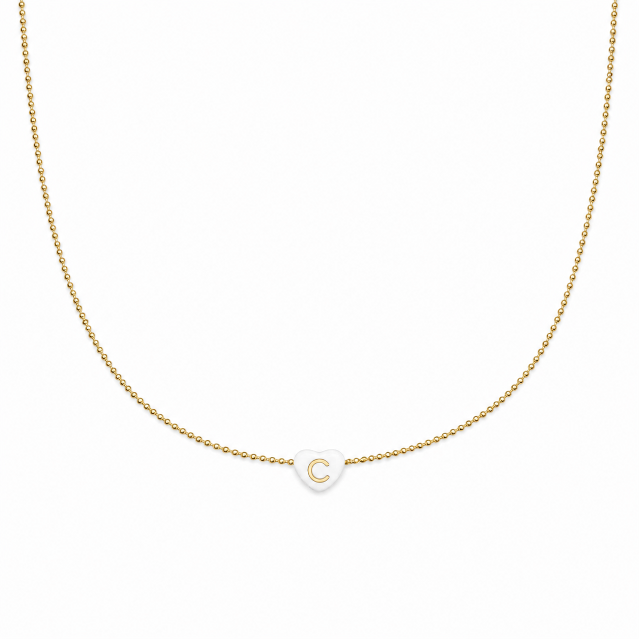 Collana in argento 925 con iniziale