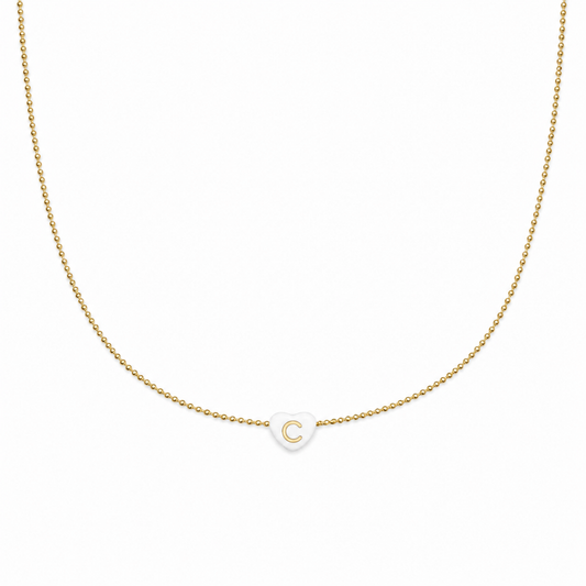 Collana in argento 925 con iniziale