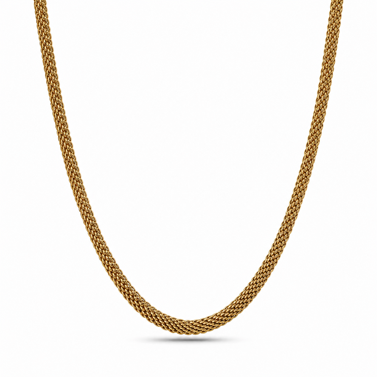 Chloe - Collana piatta in acciaio