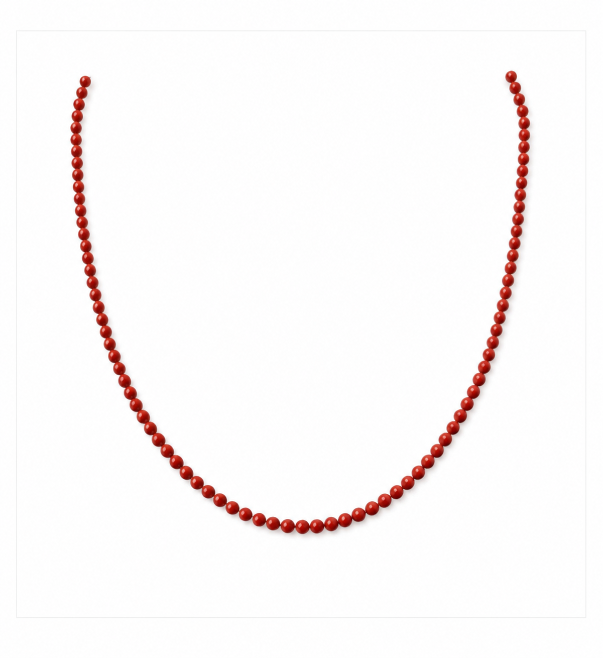 Collana in pasta di corallo rosso