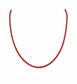 Collana in pasta di corallo rosso