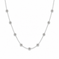 Collana in acciaio con margherite con perline