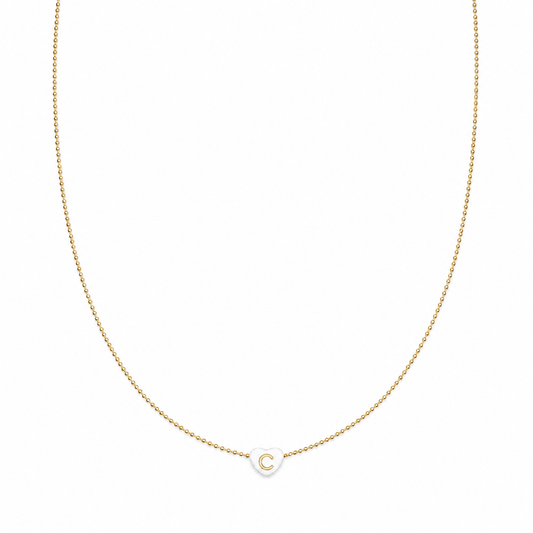 Collana in argento 925 con iniziale
