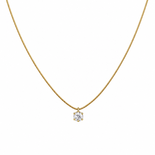 Collana punto luce in argento 925