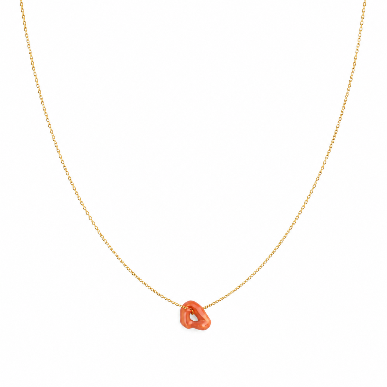 Collana in argento 925 con corallo naturale