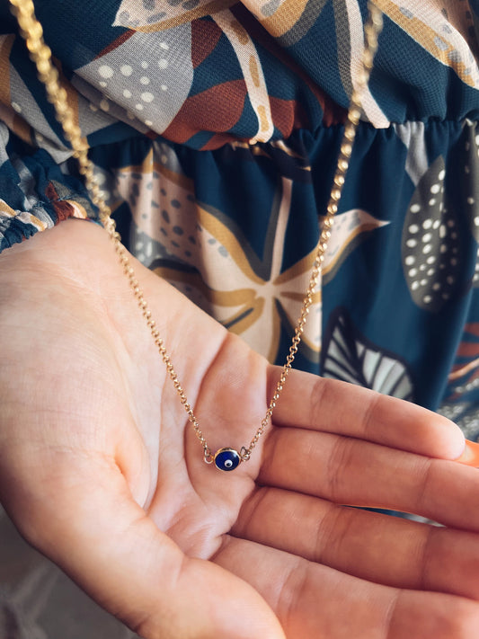 Portami con te - Collana con occhio portafortuna - Dettagli di Moda