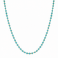 Collana in pasta di turchese e hematite oro