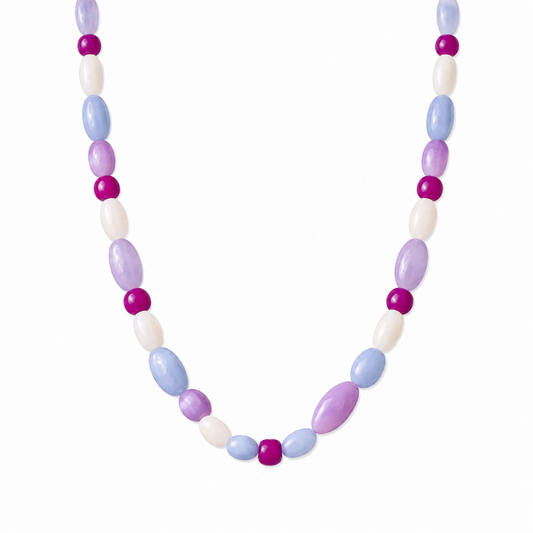 Collana in resina colorata