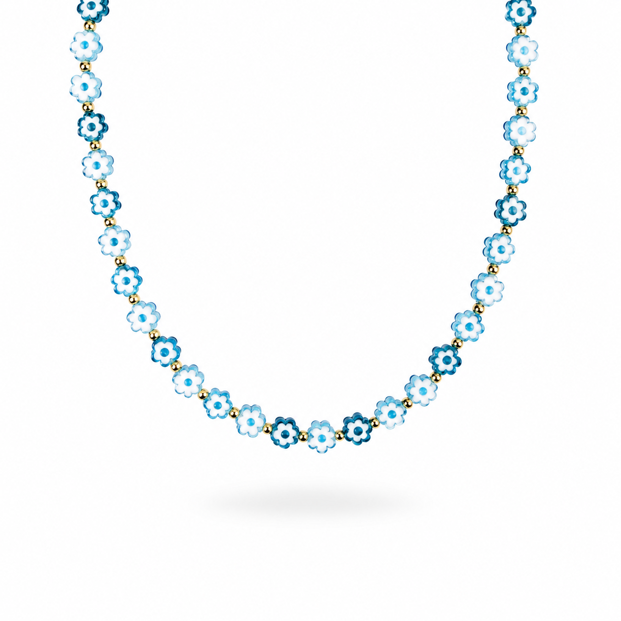 Collana con margherite in vetro di Murano - nuovi colori