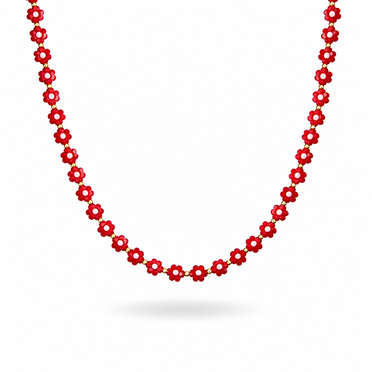 Collana con margherite in vetro di Murano - nuovi colori