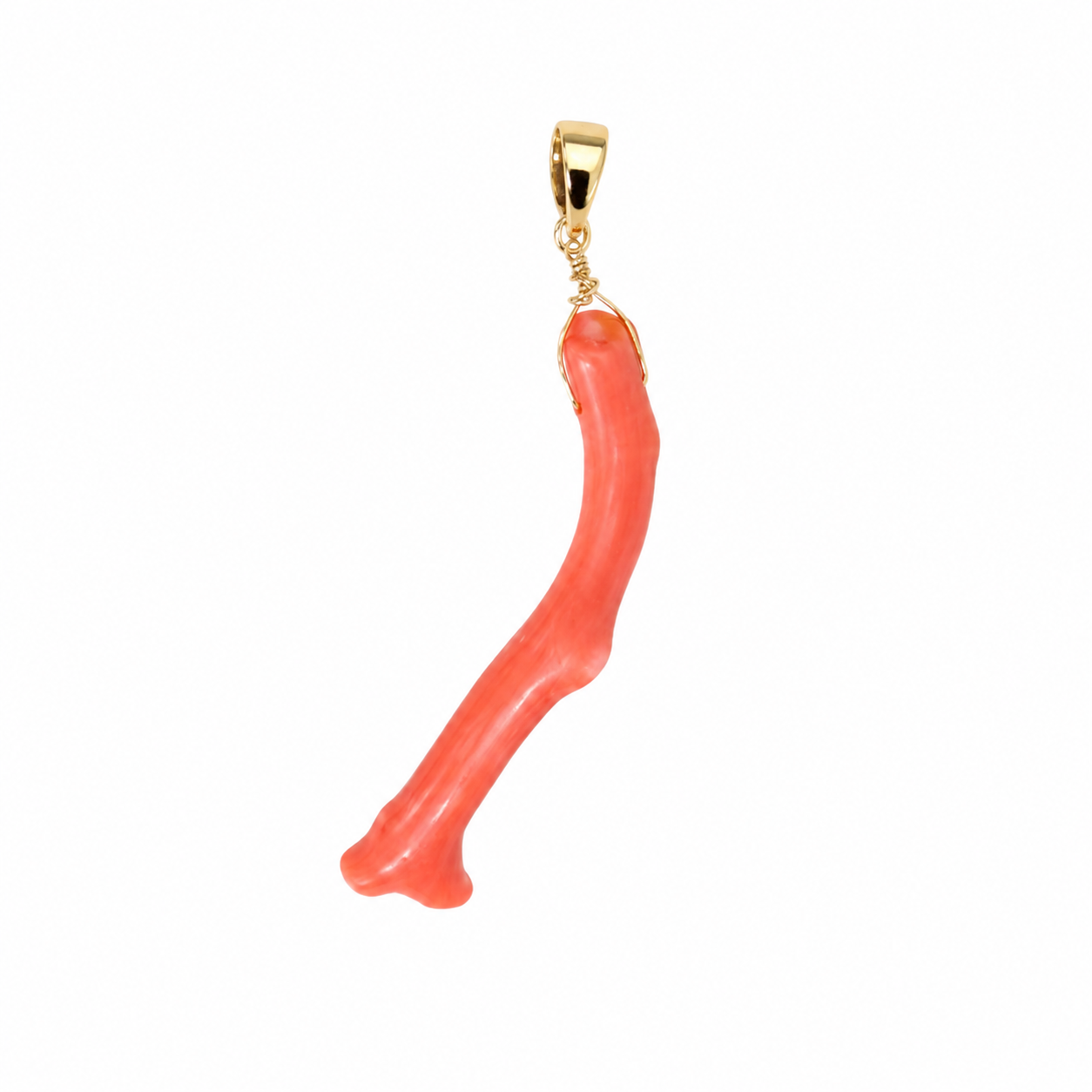Charm ramo di corallo rosa