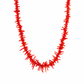 Collana con rami di corallo rosso naturale