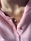 Collana in argento 925 con cuore in quarzo rosa