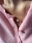 Collana in argento 925 con cuore in quarzo rosa
