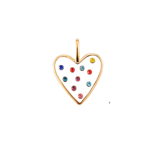 Charm cuore smaltato