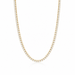 Collana tennis in acciaio oro con cursore