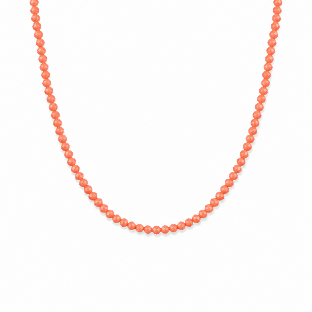 Collana in pasta di corallo salmone