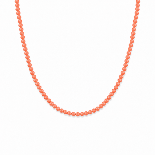 Collana in pasta di corallo salmone