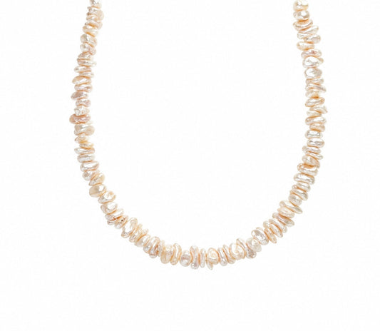 Collana con perle di fiume chips