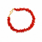 Bracciale con chips in corallo naturale