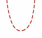Collana risina in pasta di corallo e perle