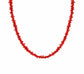 Collana con chips di corallo rosso naturale