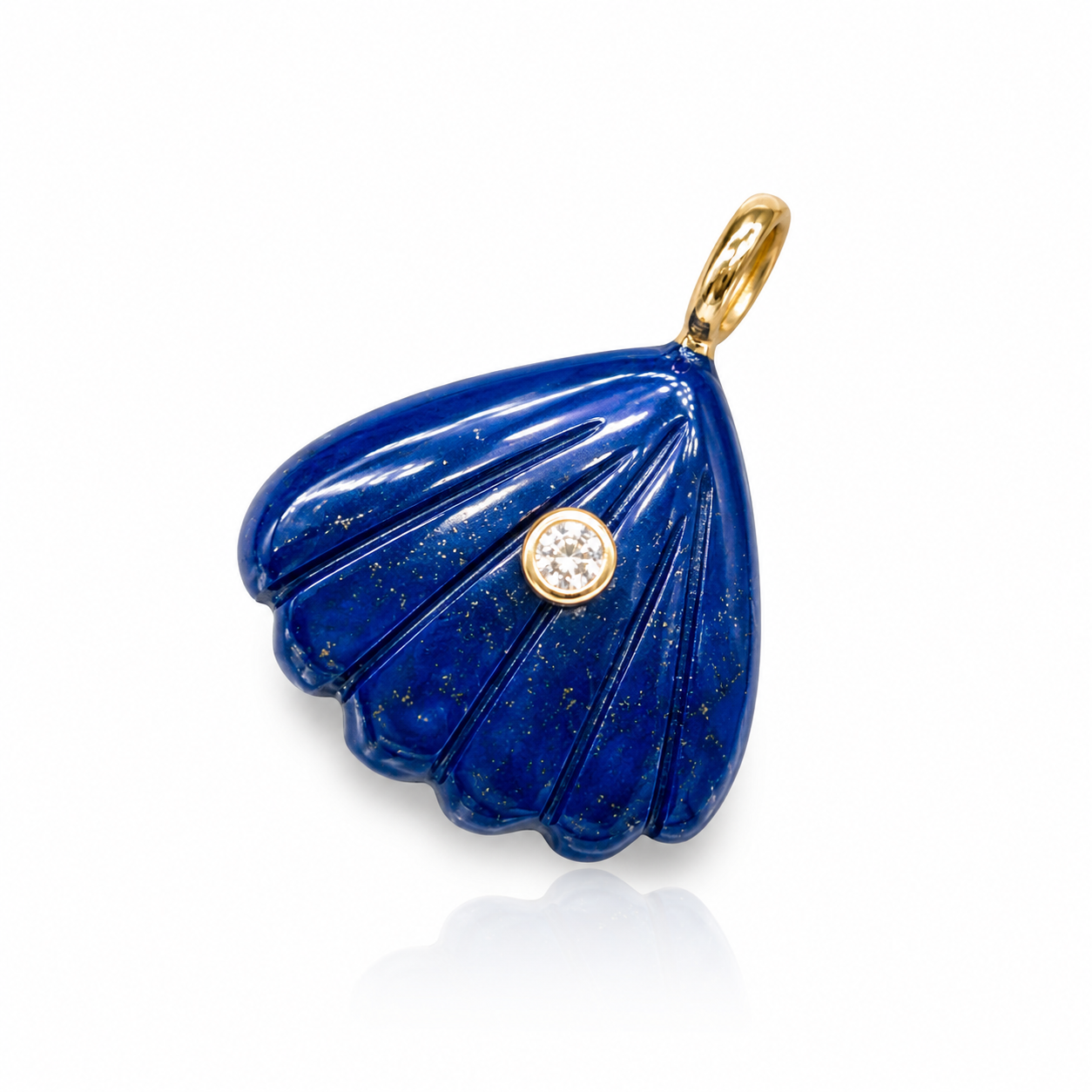 Charm conchiglia in lapis