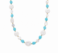 Collana in pasta di turchese e perle di fiume