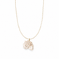 Collana con perle di riso e maxi conchiglia